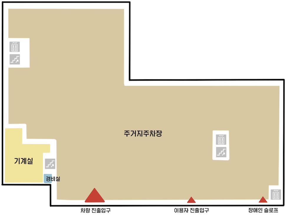 지하 1층 평면도
