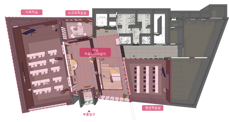 지하 1층 평면도