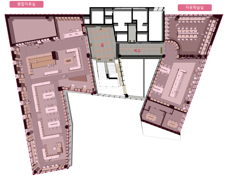 지상 2층 평면도