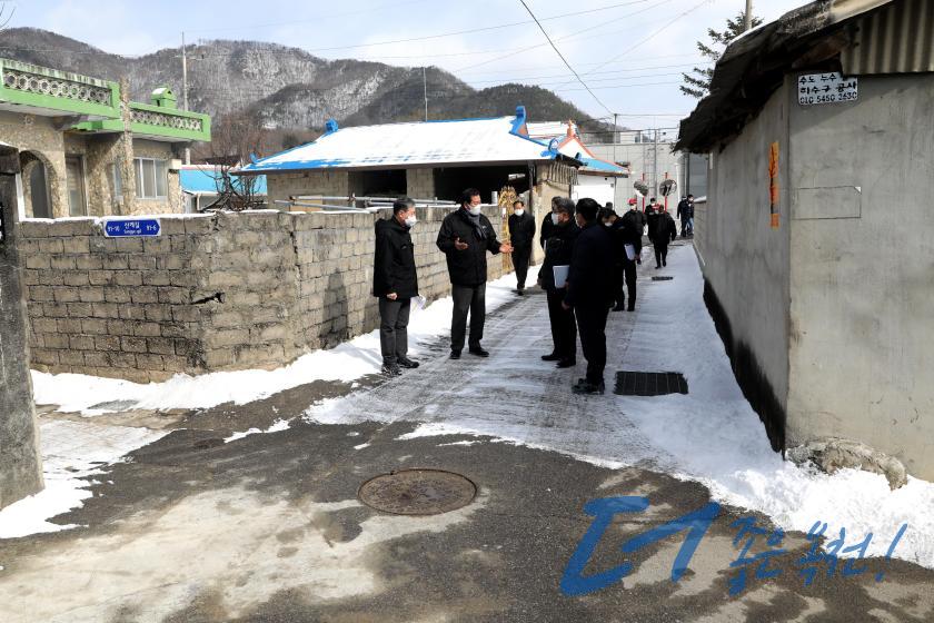주민불편해소사업 건의현장 방문（청성면） 14 번째 사진