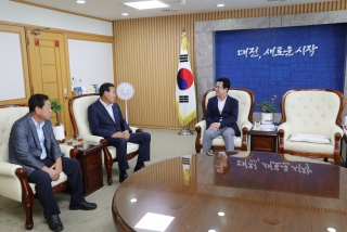 군수님 대전시청（허태정시장） 방문