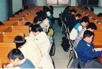 독서실 풍경