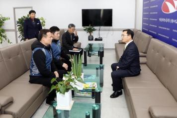 김연준 부군수 공무원노조 방문