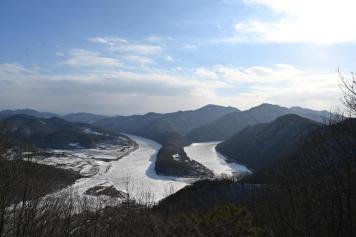 둔주봉 한반도 지형（옥천1경）