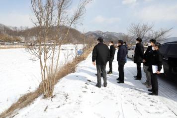 주민불편해소사업 건의현장 방문（청성면） 7번째 사진