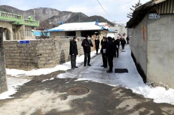 주민불편해소사업 건의현장 방문（청성면） 14번째 사진
