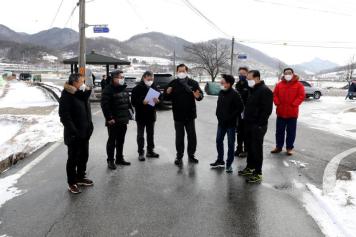 주민불편해소사업 건의현장 방문（청성면） 1번째 사진