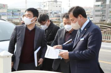 장야리 푸른어린이집 인근 도시계획도로 개설요구 현지방문 1번째 사진
