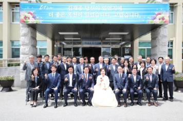 간부공무원 기념촬영