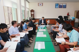 이성수부군수님 읍면 업무보고